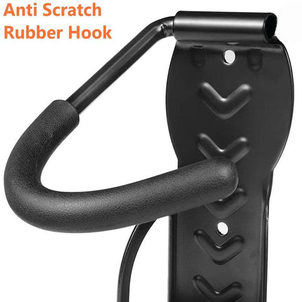 4Pcs Steel Bicycle Bike Wall Rack Mount Garage Stand Holder Storage Hanger Hook