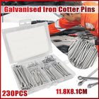 230PCS Galvanized Iron Cotter Pin Assortment Set Split Pin Value
