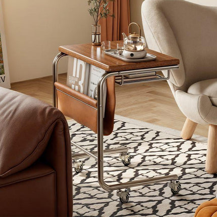 Wheeled Desk For Home Office Bedroom Lockable Wheels Space Saving Sturdy Use