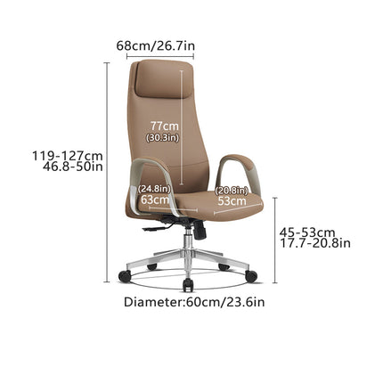 Ergonomic Office Chair Adjustable Height Swivel Rolling Desk Chair Comfortable