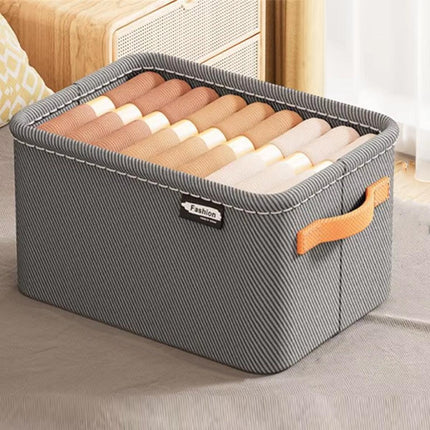 3PCS Clothes Storage Box Fabric Organizer Basket Storage Containers Organizer