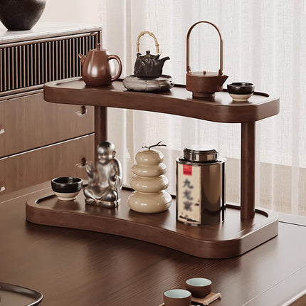 2 Tier Cup Holder Storage Rack Countertop for Kitchen Mugs Teacups Organizer