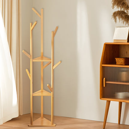 Multi-Functional Floor-Standing Coat Rack With Hooks Space Saving Durable
