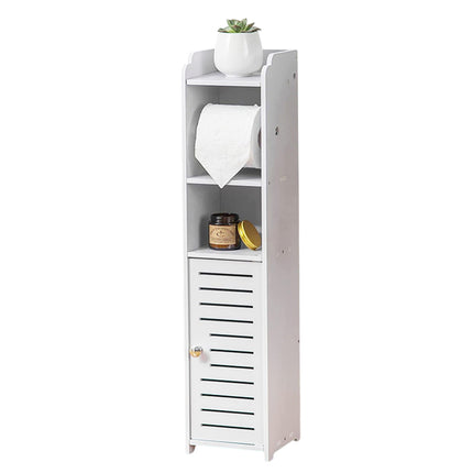 Narrow Bathroom Storage Cabinet Waterproof Multifunctional Toilet Vanity Storage