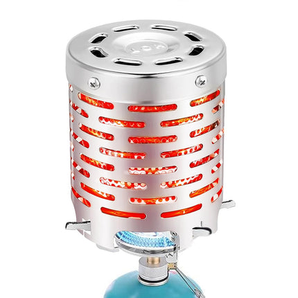 Mini Gas Warming Stove Stainless Steel Camping Portable Stove Heat Cover Use