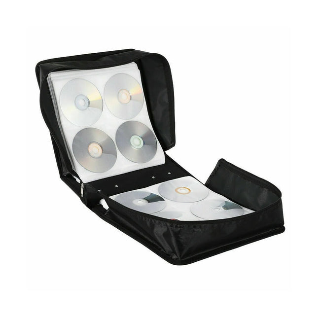 520 CD Capacity PU Leather Disc Storage Organizer Carry Case for Music DVD Media