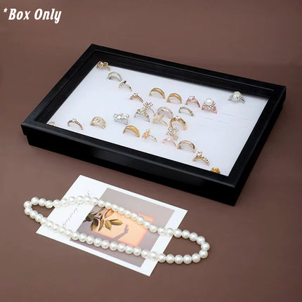 Jewelry Ring Box Earrings Storage Tray Display Organizer for Accessories