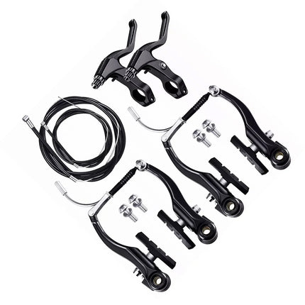 Mountain Bike V Brake Set Road Bicycle Front Rear Brake Kit Aluminum Parts Use