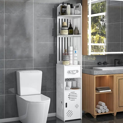 Bathroom Corner Shelf  Large Capacity Multi-layer Storage Cabinet Floor Cabinet
