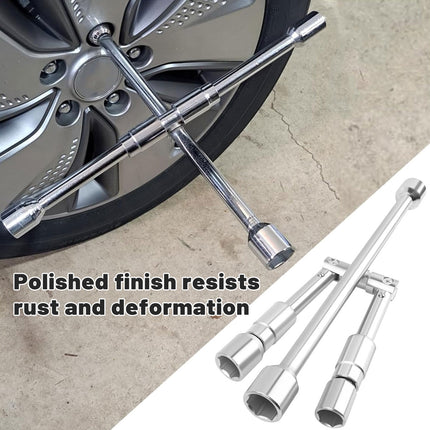 Foldable Tire Wrench Set Carbon Steel For Car SUV Truck Auto Repair Tool Kit