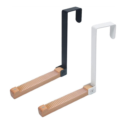 2PCS Over Door Clothes Hanger Folding Hook Closet Garment Storage Organizer