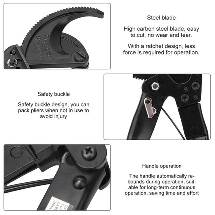 Ratchet Cable Cutter Heavy Duty Wire Scissor Bolt Cutting Tool Electrical Work