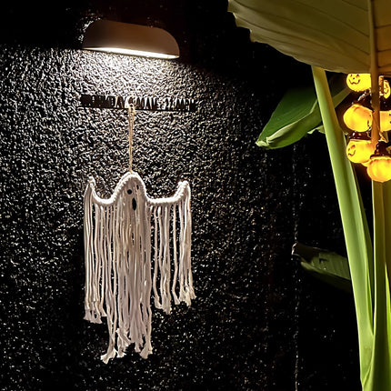 Halloween Ghost Hanging Decoration Handwoven Cotton for Home Party Yard Porch