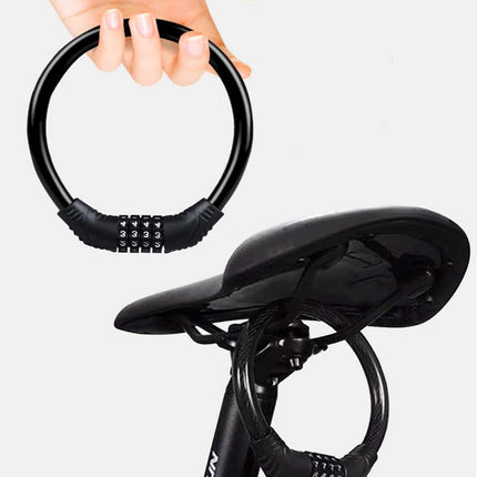 Portable Circular Combination Lock For Bicycles Motorcycles Anti Theft Security