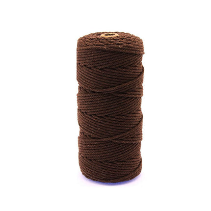 3mm Colored Cotton Rope DIY Hand Woven Macrame Cord Tapestry Binding Craft Rope