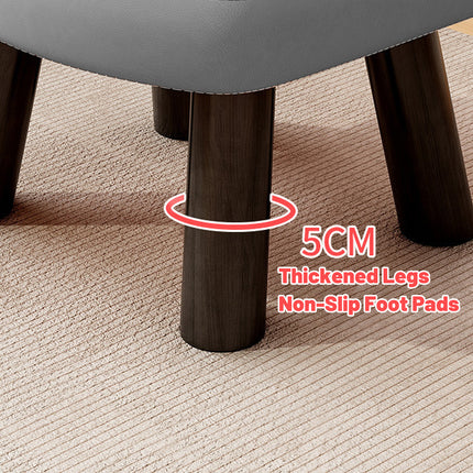 Home Use Low Stool Shoe Changing Stool with Backrest Comfortable Seat Durable