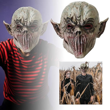 Halloween Scary Latex Mask Full Head Alien Monster Horror Costume Fancy Dress Party