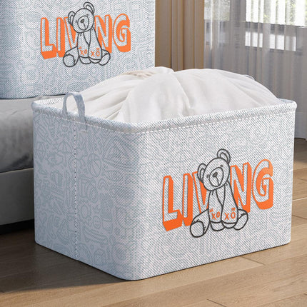 Large Foldable Clothes Storage Bag Wardrobe Organizer Toy Blanket Container