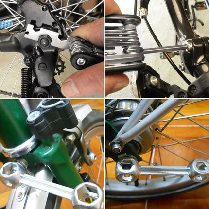 Bicycle Repair Kit with Tire Levers Patch Kit Pump Multi Tool for Mountain Bike