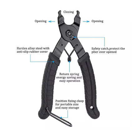 3pcs Bicycle Chain Splitter Tool Bike Link Breaker Pliers Repair Removal Kit Set