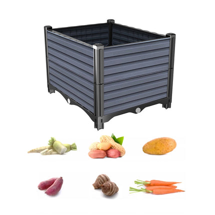 Planting Box Square Planter Pot Large Capacity Balcony Vegetable Flower Garden