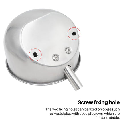 Pig Drinking Bowl Stainless Steel Automatic Water Dispenser Feeder Piglet Farm