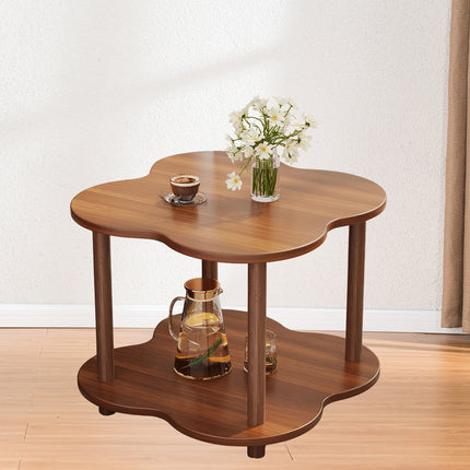 Retro Small Table Table Living Room Decor Compact Side Table for Coffee Books