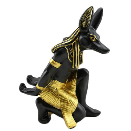 Wooden Anubis Stand Ornaments Egyptian Style for Home Display Decorative Use