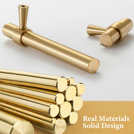 8 Sizes Pure Copper Cabinet Handles Long Drawer Pulls for Wardrobe Door Furniture