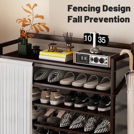 7 Tier Foldable Shoe Rack Space Saving Durable Dustproof for Home Enterway Use