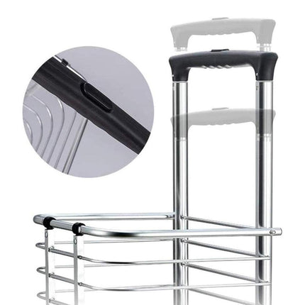 Folding Vegetable Basket Trolley Small Trailer Grocery Shopping Pulling Cart