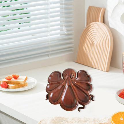 Octopus Shaped Food Tray Serving Plate for Kitchen Hotel Restaurant Party Food