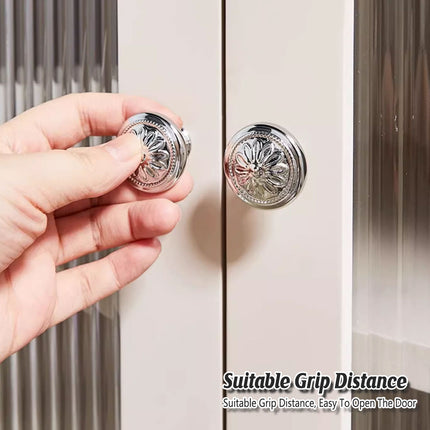 Drawer Cabinet Handle Silver 6Styles Single Hole Modern Minimalist Furniture