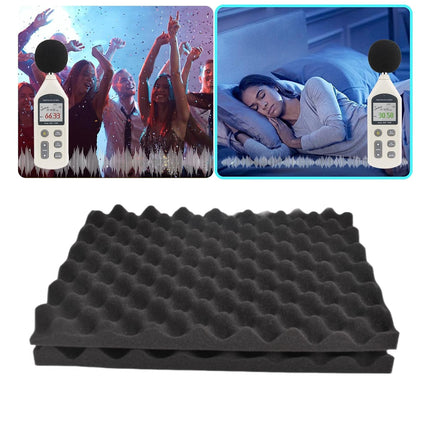 20pcs Acoustic Foam Wall Panels Studio Sound Stop Absorption Proofing Insulation