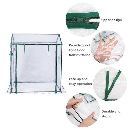 Plant Greenhouse Cover Clear Gardening Shelter Rainproof Tent Flower Shed House
