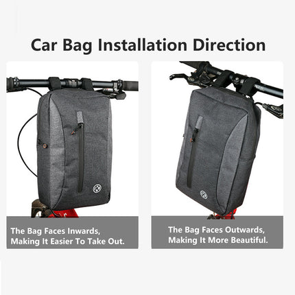 Large Capacity Velcro Design Cycling Bike Front Bag Waterproof Easy To Use