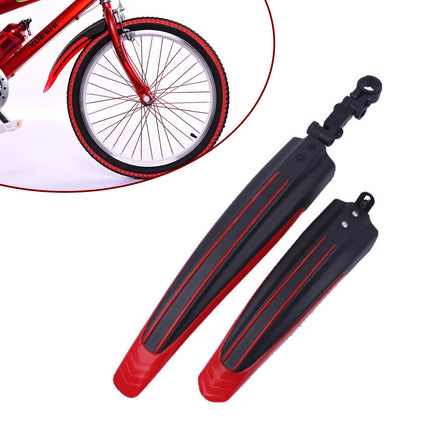 2Sets/4PCS Mountain Bike Mudguard Set Plastic Water Shield Bicycle Fender Kit