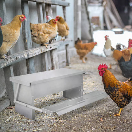 Giantz Automatic Chicken Feeder Auto Coop Chick Poultry Treadle Self Opening