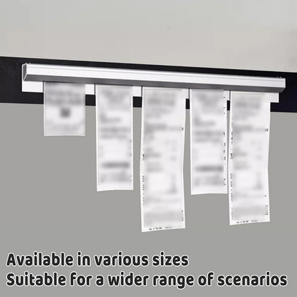 50cm Kitchen Ticket Holder Aluminium Alloy Receipt Menu Clip Self Adhesive