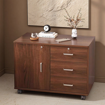 Multi-Functional Large Capacity Lockable Moveable Storage Cabinet With Wheels