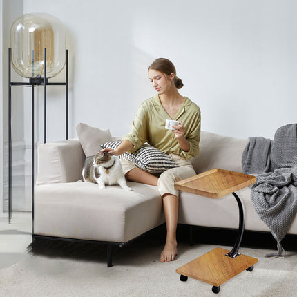 Creative Movable Coffee Side Table Laptop Desk Bedside Sofa Tea End Table