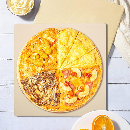Square Pizza Stone Baking Tray for Oven Grill Pizza Bread Cooking 30.5x30.5cm