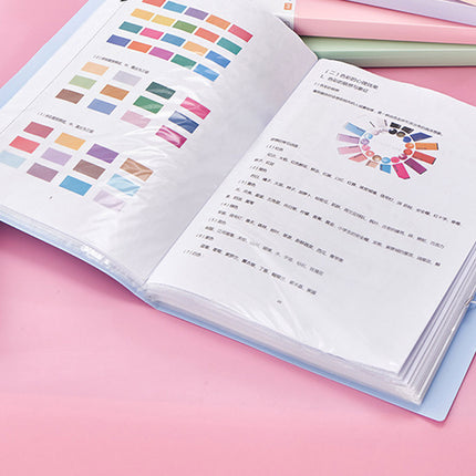 5pcs A4 Folder Transparent Multi Layer Document Bag Student Test Paper Storage