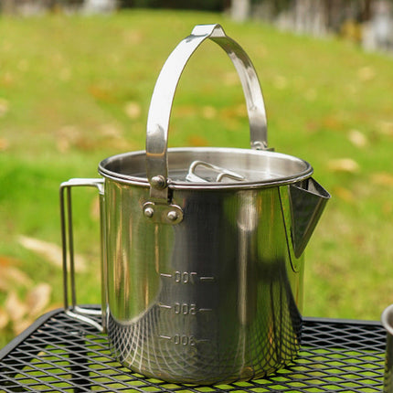 Portable Outdoor Kettle Coffee Teapot Camping Hanging Pot Cooker For Picnic
