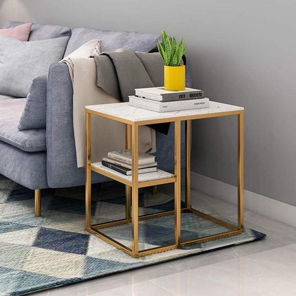 Marble Coffee Table Nesting Tables Sofa Side Bed End Modern Home Furniture