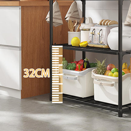 5Tiers Pot Storage Rack Pan Stand Saucepan Holder Cookware Organizer for Kitchen