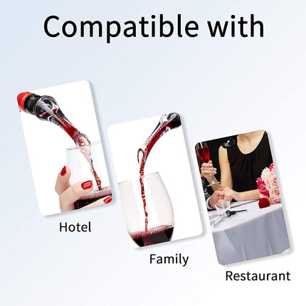 Wine Aerator Pourer with Gift Box Fast Red Wine Air Infusion Single or Three Piece Set