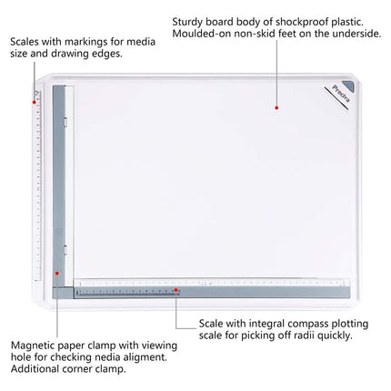 A3 Drawing Board T-Square Mechanical Drafting Tool Set Architecture Engineering