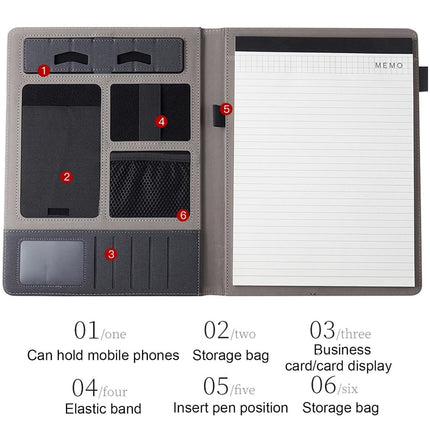 A4 Multifunctional Business File Folder Sturdy for Office Document Paper Storage