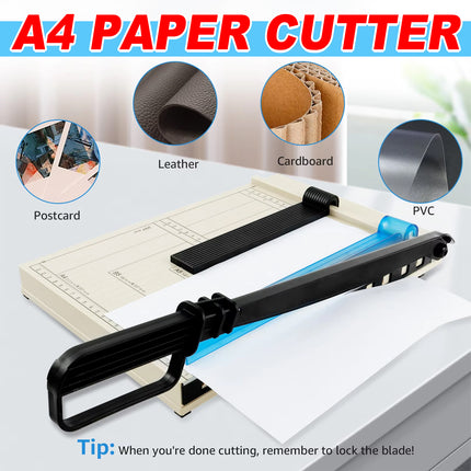 A4 Paper Cutter Non-Slip Base Durable for Office Home School Scrapbooking Craft
